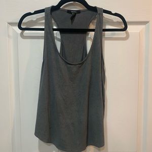 F21 Grey Suede Tank